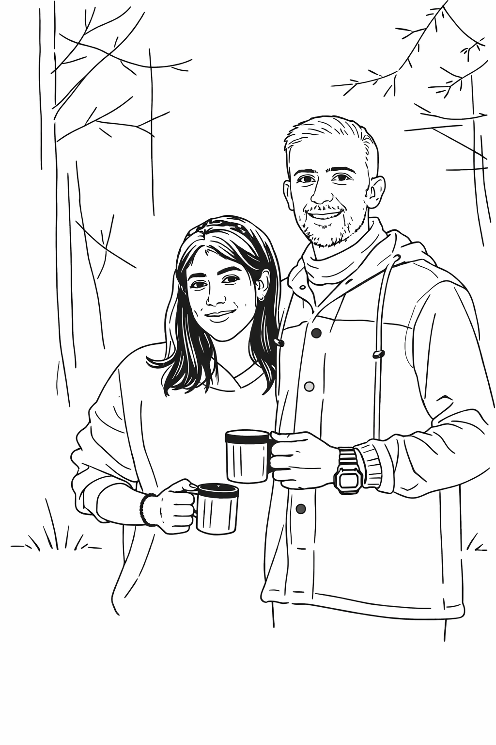 Romantic wedding moment